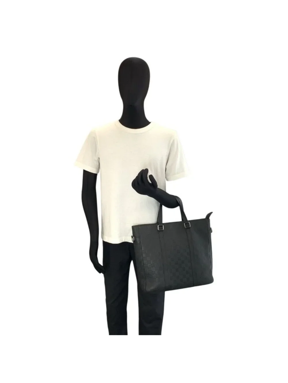 Louis Vuitton Damier Infini Tadao PM Onyx Black Tote Business